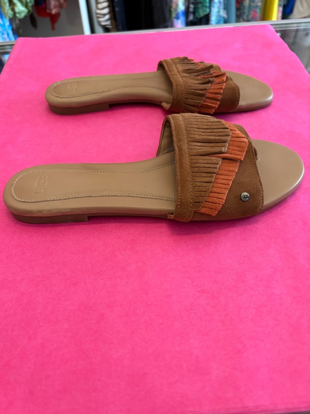 UGG slip on sandals size 8